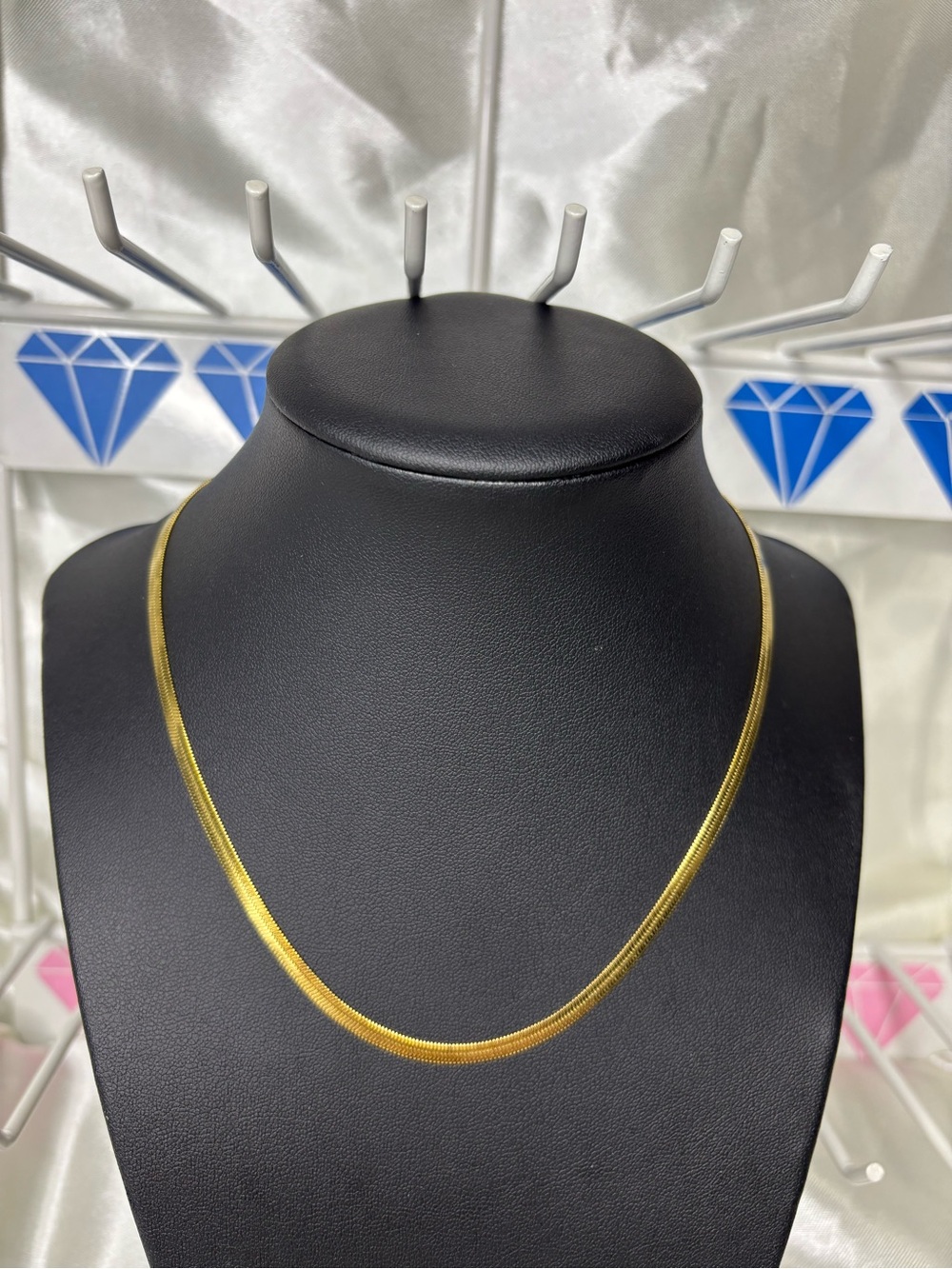 Stainless Steel 18k Gold Plated Snake Choker Chain